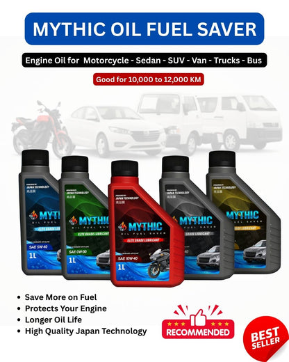 Mythic Engine Oil | Motorcycle SAE 10W-40, Car Synthetic & Fully Synthetic, Diesel Oil